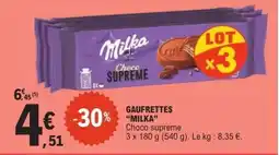 E.Leclerc GAUFRETTES MILKA offre