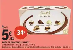 E.Leclerc BOÎTE DE CHOCOLATS “LINDT” offre