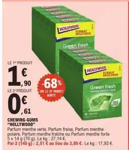 E.Leclerc CHEWING-GUMS “HOLLYWOOD” offre