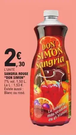 E.Leclerc Sangria Rouge Don Simon offre