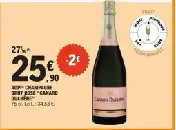 E.Leclerc AOP Champagne Brut Rosé Canard Duchêne offre
