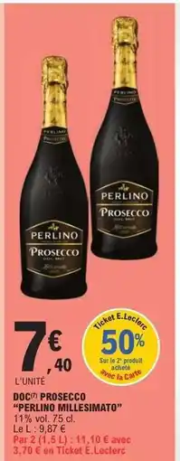E.Leclerc DOC Prosecco Perlino Millesimato offre