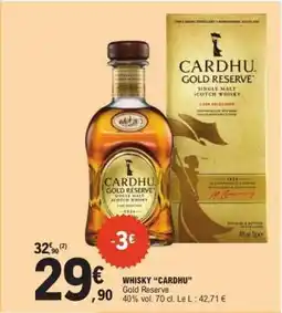 E.Leclerc Whisky Cardhu offre