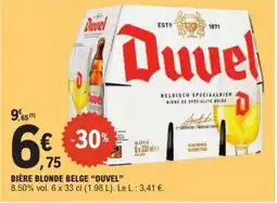 E.Leclerc BIÈRE BLONDE BELGE “DUVEL” offre