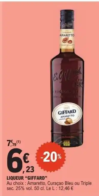 E.Leclerc LIQUEUR “GIFFARD” offre