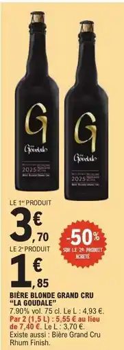 E.Leclerc BIÈRE BLONDE GRAND CRU 'LA GOUDALE' offre