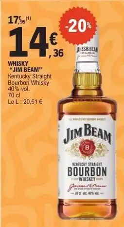 E.Leclerc Whisky Jim Beam offre