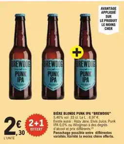 E.Leclerc BIÈRE BLONDE PUNK IPA BREWDOG offre