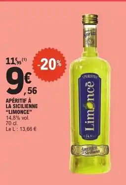 E.Leclerc APÉRITIF À LA SICILIENNE “LIMONCÈ” offre