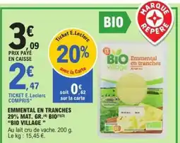 E.Leclerc Emmental en tranches offre