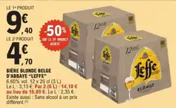 E.Leclerc BIÈRE BLONDE BELGE D'ABBAYE 'LEFFE' offre