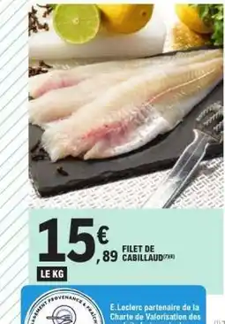 E.Leclerc Filet De Cabillaud offre
