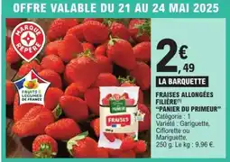 E.Leclerc Fraises Allongées Filière offre