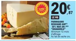 E.Leclerc Parmigiano Reggiano Aop offre
