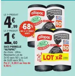 E.Leclerc SACS POUBELLE ALFAPAC offre
