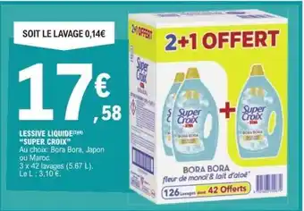 E.Leclerc Lessive liquide 'Super Croix' offre