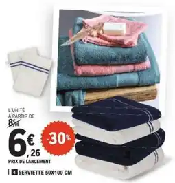E.Leclerc Serviette 50x100 cm offre