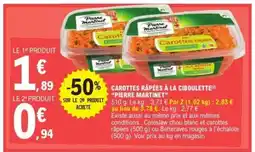 E.Leclerc Carottes râpées à la ciboulette offre
