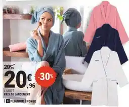E.Leclerc PEIGNOIR ÉPONGE offre