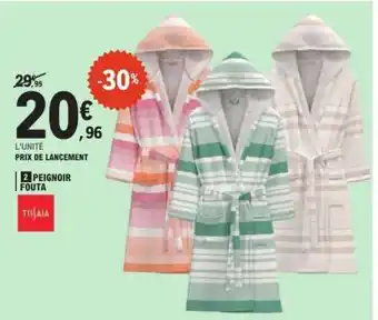 E.Leclerc Peignoir Fouta offre