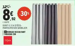 E.Leclerc Rideau Occultant 140x260 cm offre
