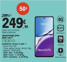 E.Leclerc SMARTPHONE OPPO RENO 12FS offre