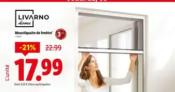 Lidl LIVARNO Moustiquaire de fenêtre offre