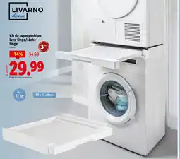 Lidl LIVARNO Kit de superposition Lave-linge/sèche-linge offre