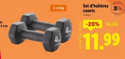 Lidl Set d'haltères courts offre