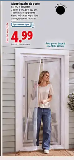 Lidl LIVARNO Moustiquaire de porte offre