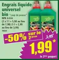 Norma Engrais liquide universel bio offre