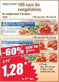 Norma Tous - 100 sacs de congélation offre