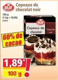 Norma Copeaux de chocolat noir offre