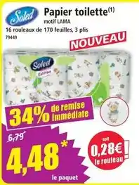 Norma Soled - papier toilette offre