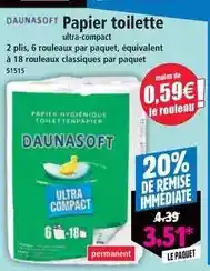 Norma Daunasoft - papier toilette offre