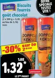Norma Biscuits fourrés goût chocolat offre