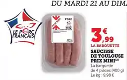 Norma Saucisson sec aux noisettes offre