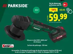 Lidl PARKSIDE Set de démarrage polisseuse sans fil offre