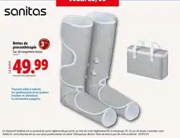Lidl SANITAS Bottes de pressothérapie offre