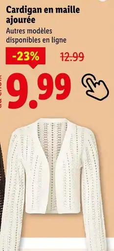 Lidl Cardigan en maille ajourée offre
