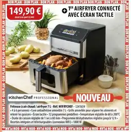Cuisine Plaisir Friteuse à air chaud / airfryer 7 L - Réf. WIFRYCHEF offre
