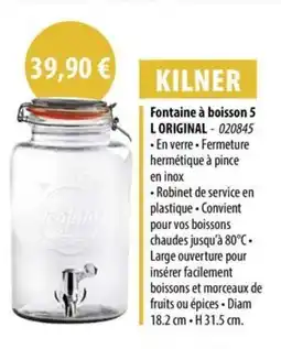 Cuisine Plaisir Fontaine à boisson 5 LORIGINAL offre