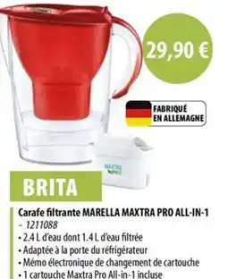 Cuisine Plaisir BRITA Carafe filtrante marella maxtra pro all-in-1 offre