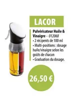 Cuisine Plaisir LACOR Pulvérisateur Huile & Vinaigre offre