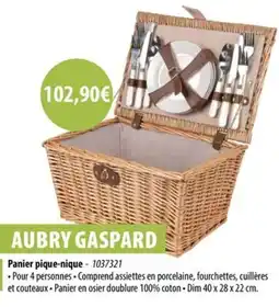Cuisine Plaisir AUBRY GASPARD Panier pique-nique offre