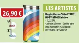Cuisine Plaisir Mug isotherme 500 ml travel mug vintage rainbow offre