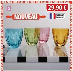 Cuisine Plaisir Coffret 4 gobelets bas lily summertime offre