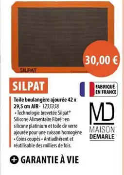 Cuisine Plaisir SILPAT Toile boulangère ajourée 42 x 29,5 cm air offre