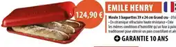 Cuisine Plaisir EMILE HENRY Moule 3 baguettes 39 x 24 cm Grand cru offre