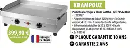 Cuisine Plaisir KRAMPOUZ Plancha électrique 2 zones SAMBA - offre